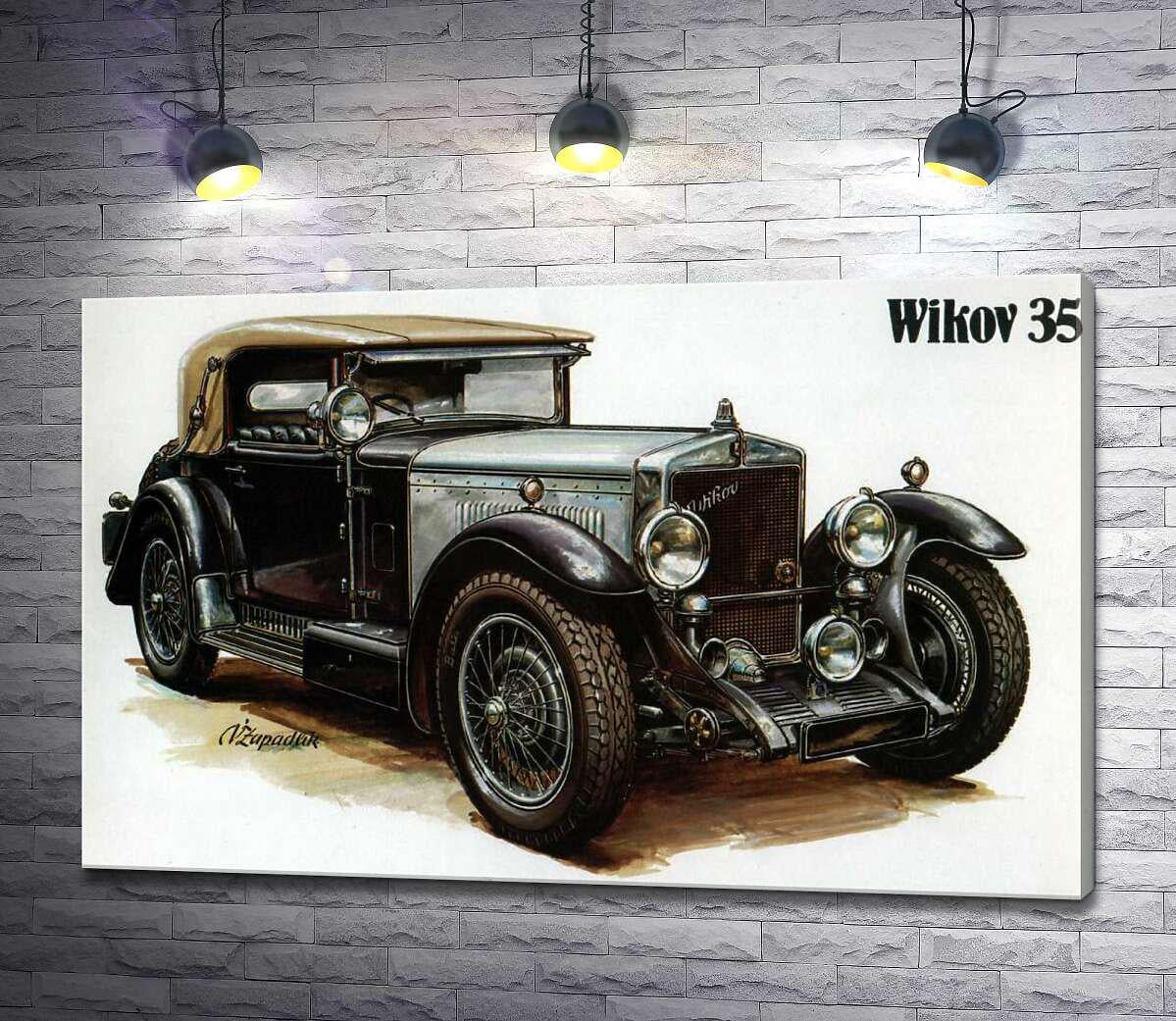 Картина ArtPoster Ретро-автомобиль Wikov 35 100x64 см Модуль №1 (000628)