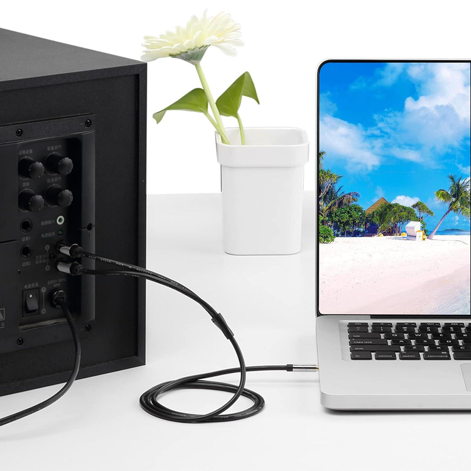 Аудиокабель Vention 3.5 мм на 2RCA позолоченные контакты 8 м Черный (BCFBK) - фото 6 Аудиокабель Vention 3.5 мм на 2RCA позолоченные контакты 8 м Черный (BCFBK) - фото 6