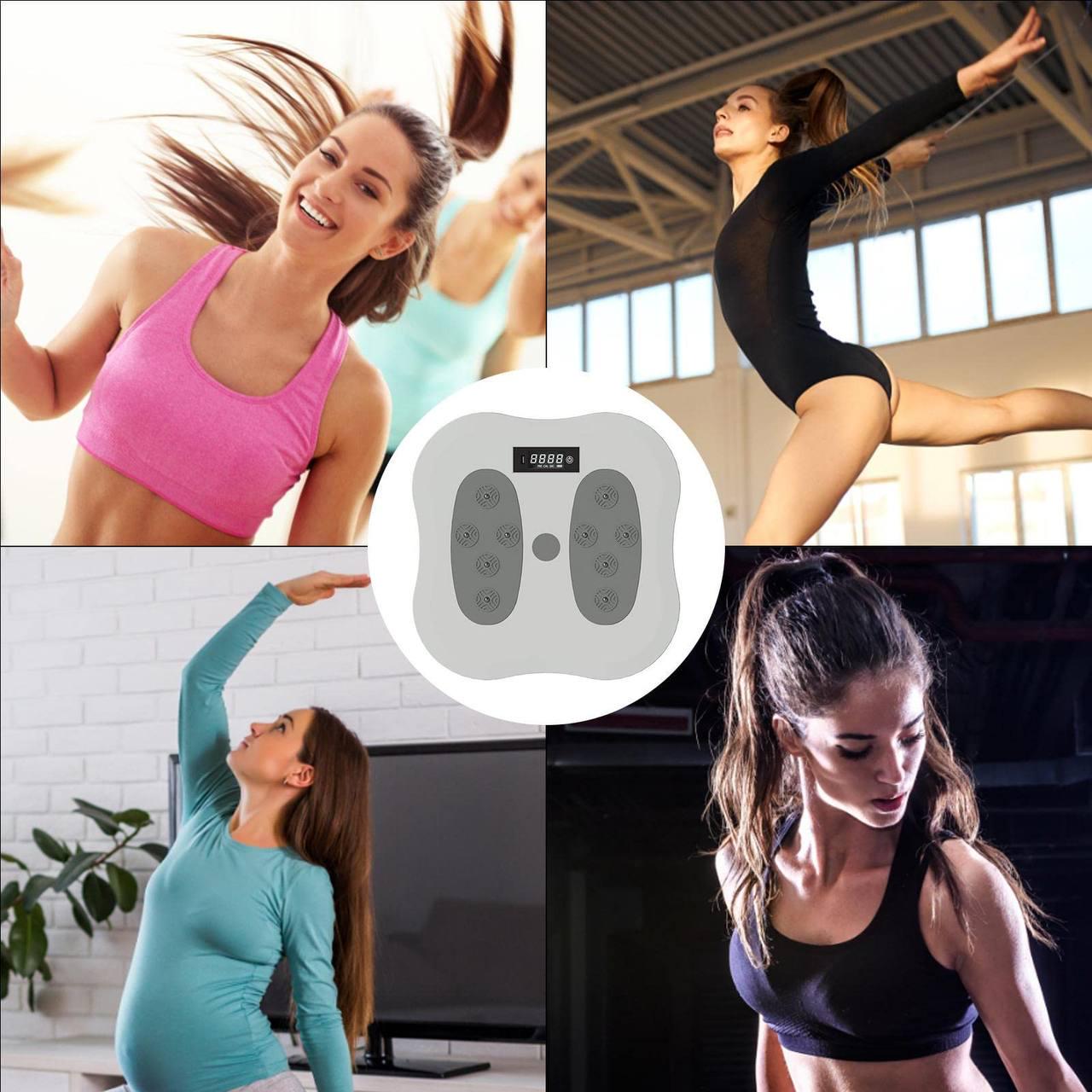 Диск здоров'я з масажером для стоп і підрахунком калорій Rias Waist Twisting Disc Сірий (d47d281c) - фото 2 Диск здоров'я з масажером для стоп і підрахунком калорій Rias Waist Twisting Disc Сірий (d47d281c) - фото 2