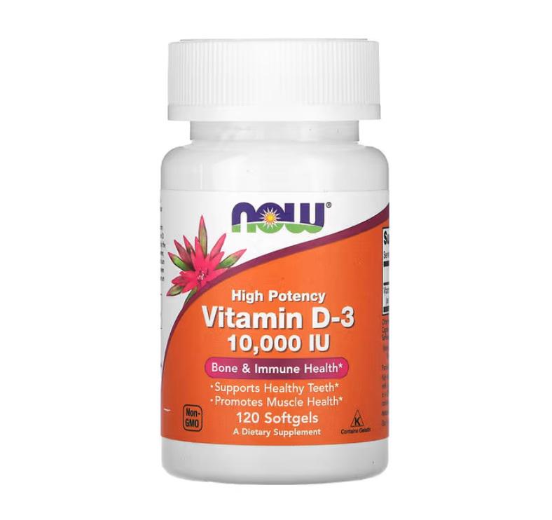 Высокоэффективный витамин D3 NOW VIT D-3 10000 IU 120 кап. Высокоэффективный витамин D3 NOW VIT D-3 10000 IU 120 кап.