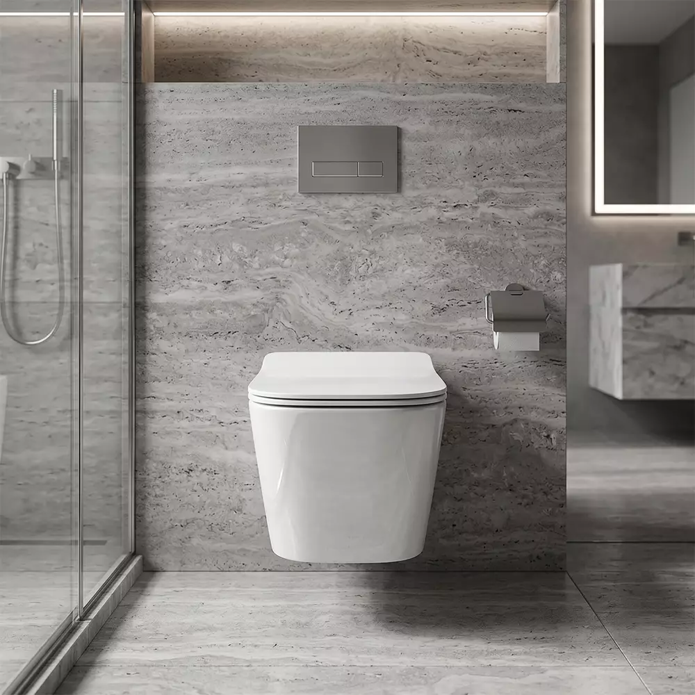 Унитаз подвесной Devit Linea DLI30401111W безобедочный с крышкой Soft-Close и Vortex Flush Белый (35041612)