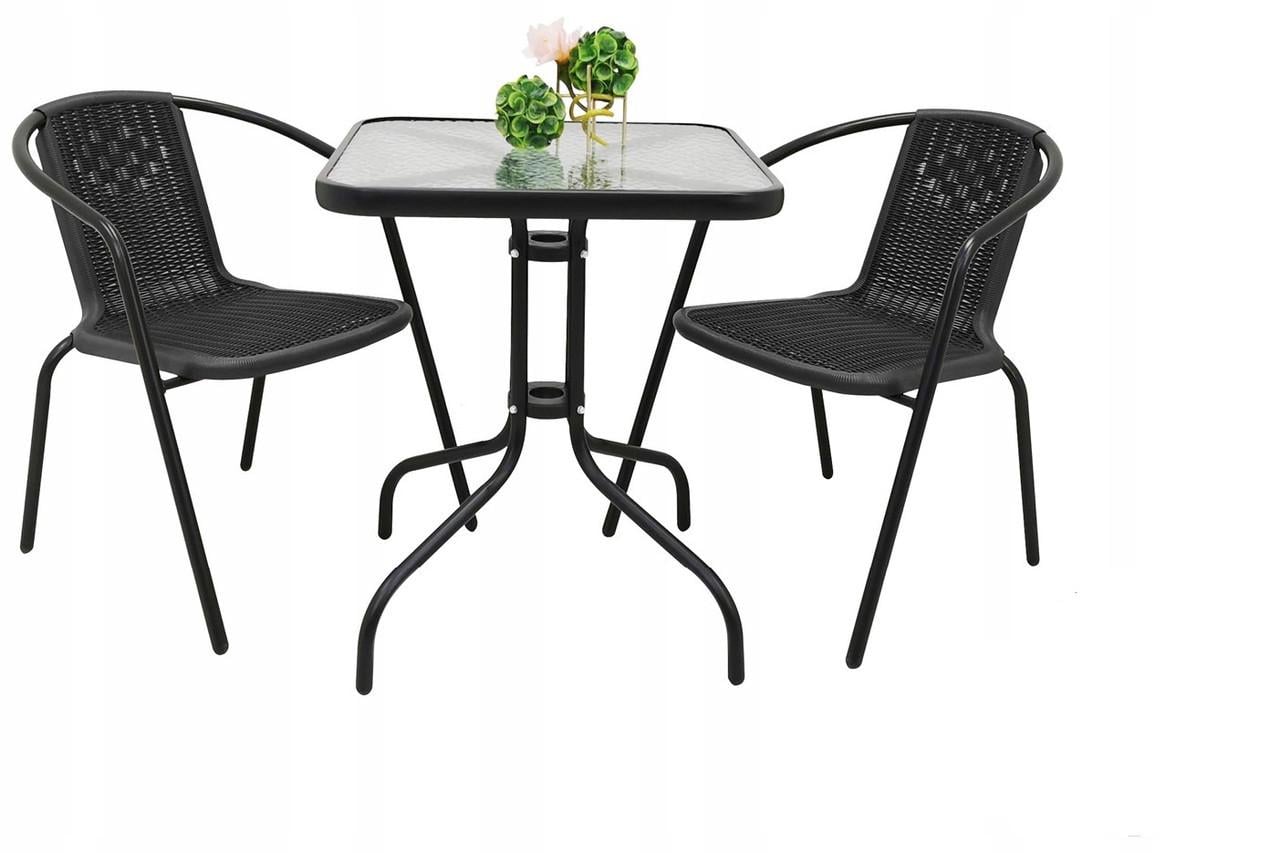 Комплект садовой мебели Jumi Bistro-2 квадратный стол (2616427440)