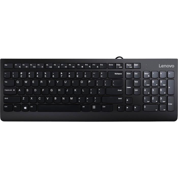 Клавиатура Lenovo 300 USB Keyboard USB 104 клавиши UKR Black (658243)