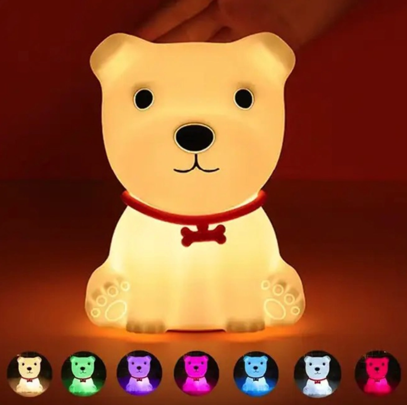 Нічник силіконовий Песик 42203 14,5 см Білий (IM00001) - фото 3