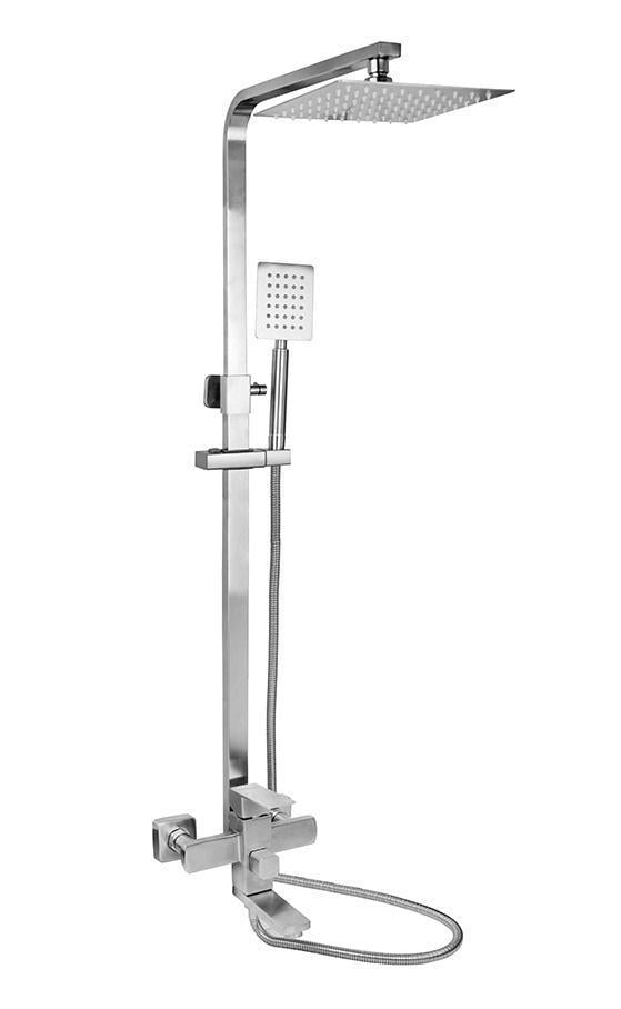Душевая система Wezer PRO16-02 из нержавеющей стали поворотный излив-переключатель на лейку/душ Душевая система Wezer PRO16-02 из нержавеющей стали поворотный излив-переключатель на лейку/душ