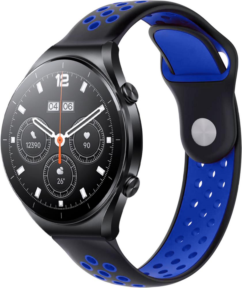 Ремінець Sport для Xiaomi Watch S1 Acttive Black/Blue (29006-43) Ремінець Sport для Xiaomi Watch S1 Acttive Black/Blue (29006-43)