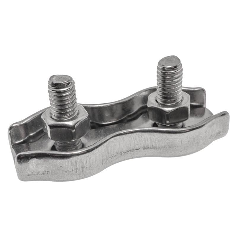 Зажим двойной Metalvis для троса нержавеющая сталь ø 3 мм M4 35x14 мм 5 шт. (N3S00000N6S0300001)