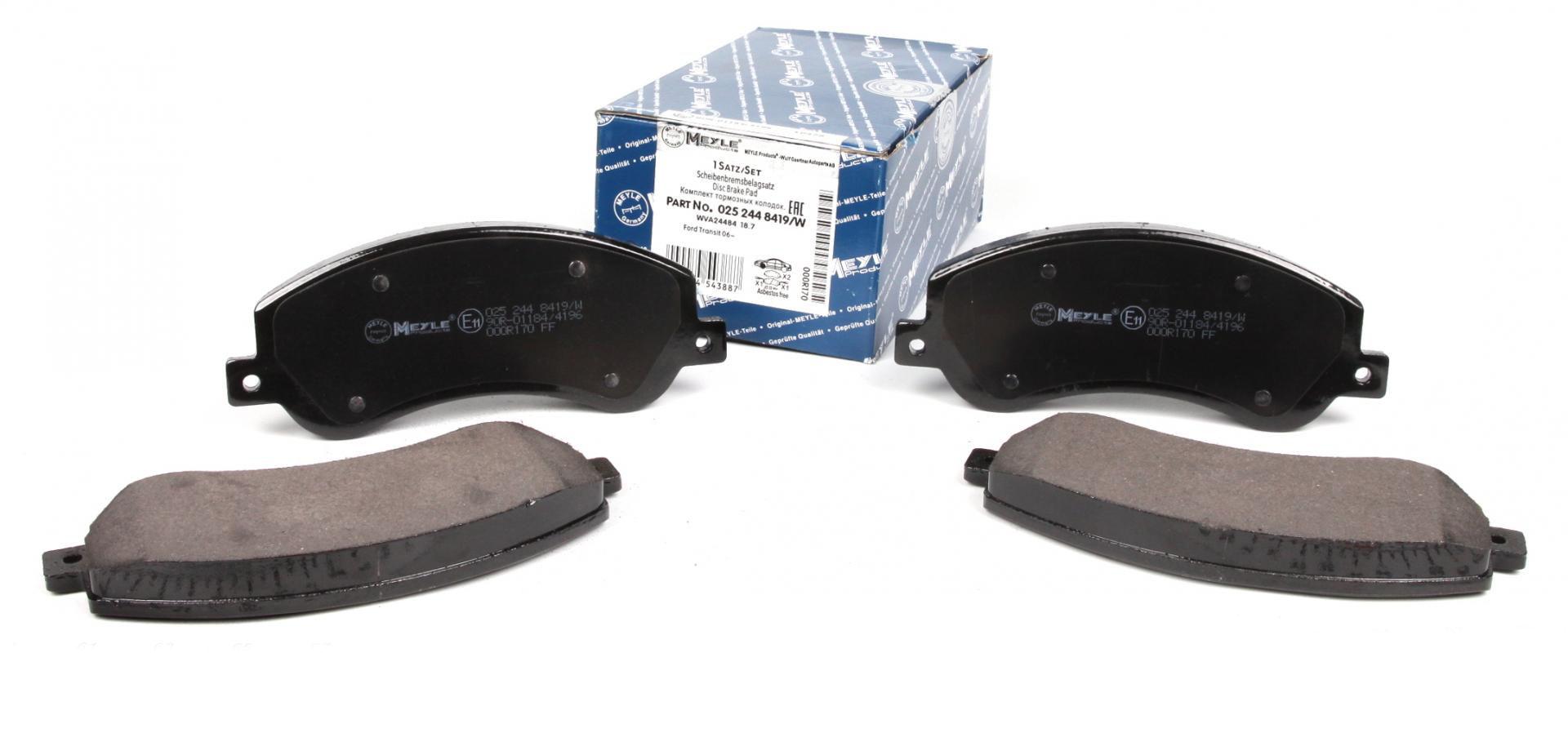 Колодки тормозные передние Meyle Ford Transit 06-RWD (025 244 8419/W MEYLE)