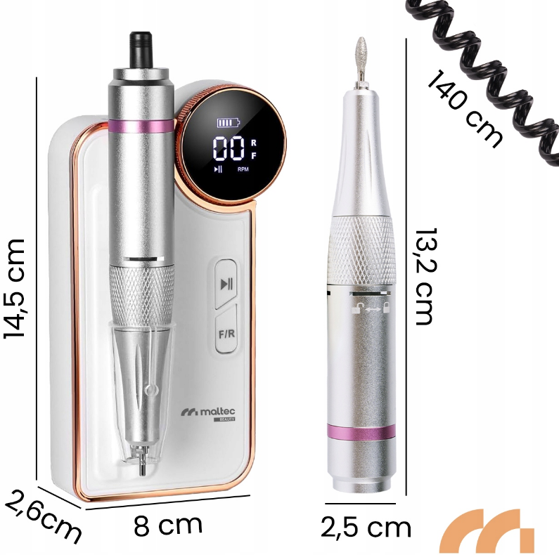 Фрезер для маникюра аккумуляторный Maltec ND-6 50W - фото 2 Фрезер для маникюра аккумуляторный Maltec ND-6 50W - фото 2