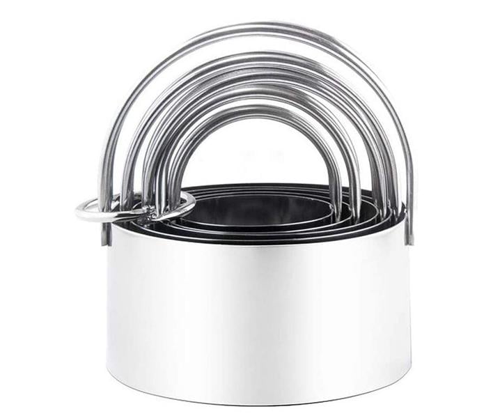 Форма вырубки для теста мастики марципана 5 шт. (37261)