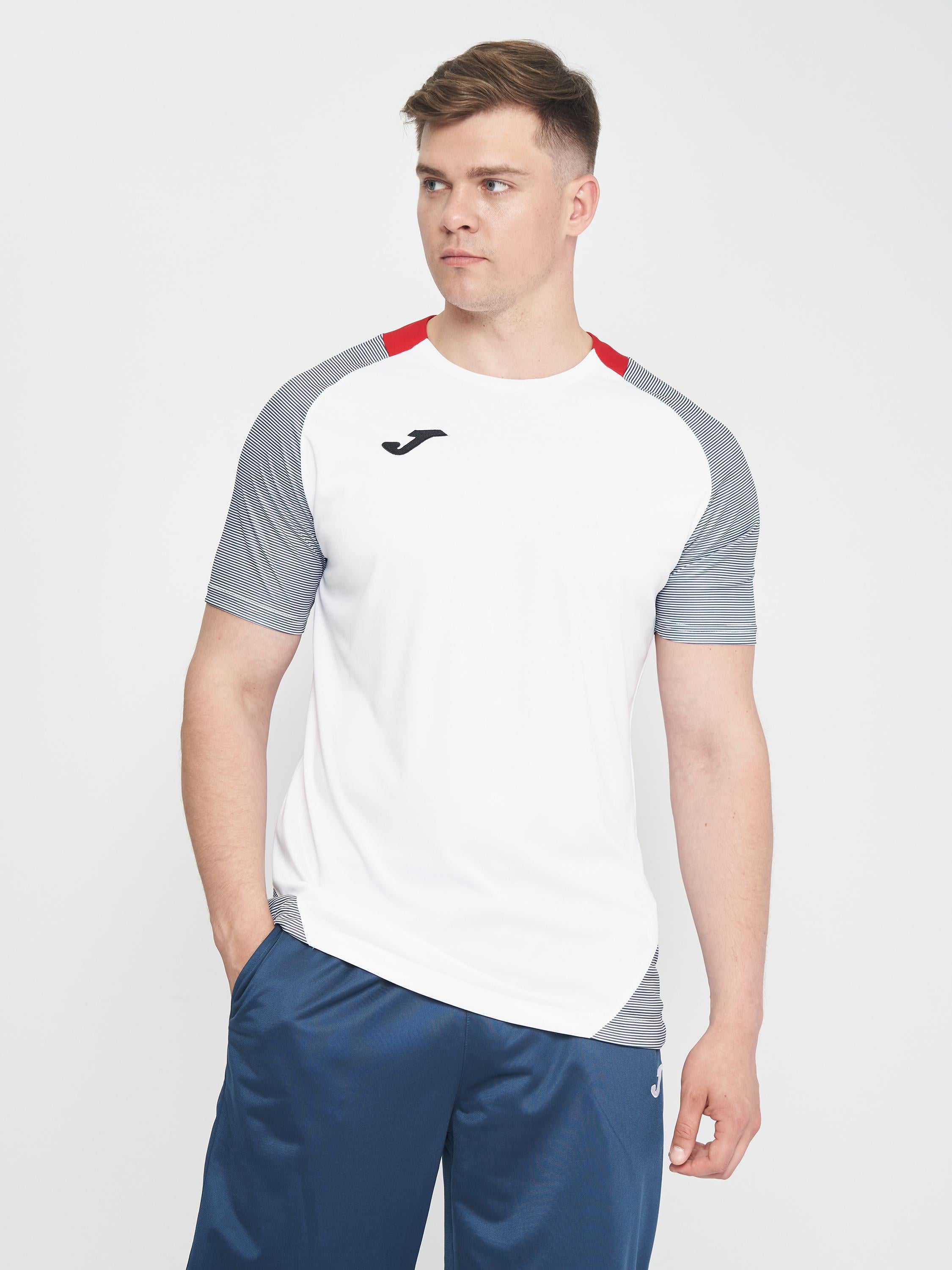 Футболка Joma 101508.203 Essential Ii T-Shirt S/S S White/Dark Navy