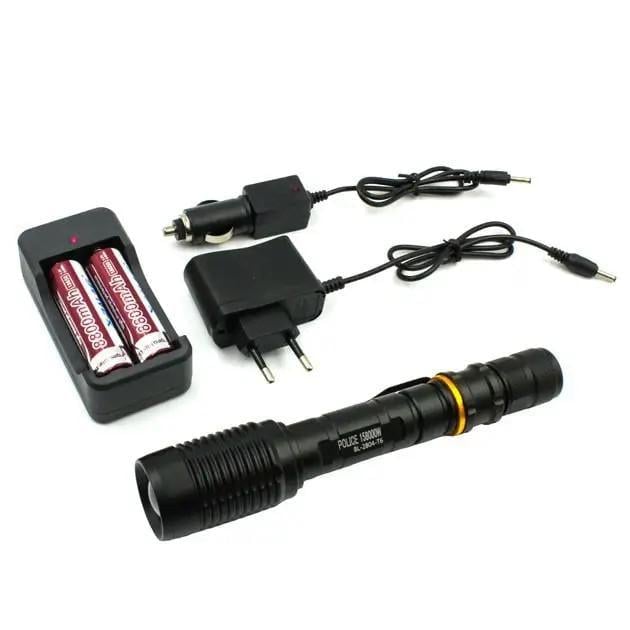 Фонарь ручной Bailong BL-2804/2673 T6 CREE 60000W/18650x2