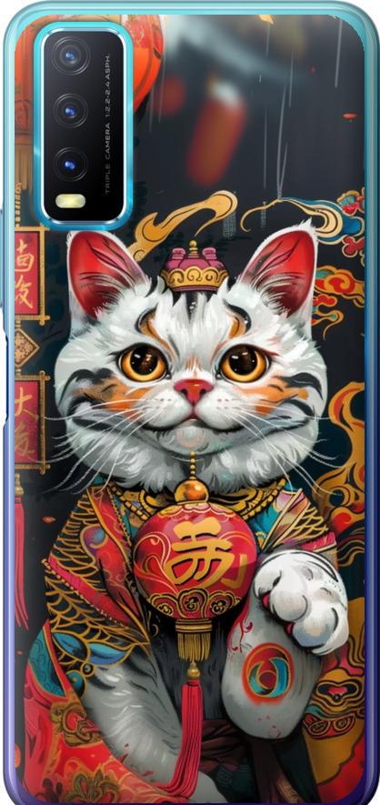 Чохол на Vivo Y20 China Cat v2 (6135t-2078-42517) Чохол на Vivo Y20 China Cat v2 (6135t-2078-42517)