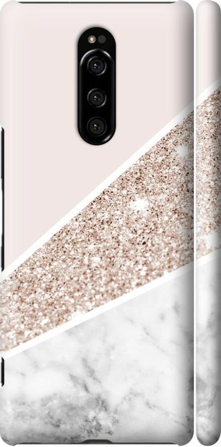 Чехол на Sony Xperia 1 J9110 Пастельный мрамор (4342m-1760-42517)