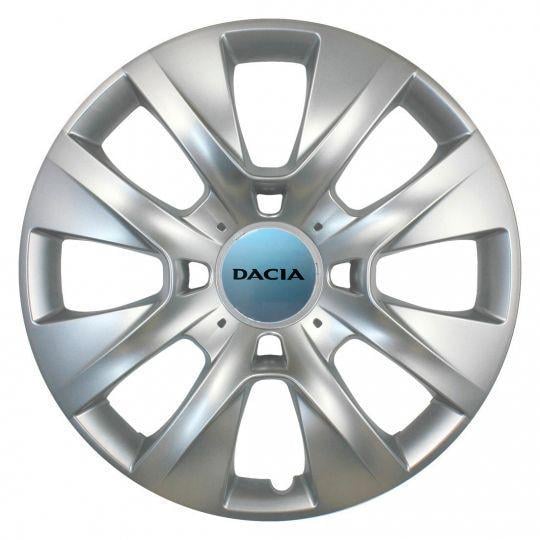 Колпаки автомобильные SKS 334 R15 с логотипом Dacia 4 шт. Серебристый (334-dacia)