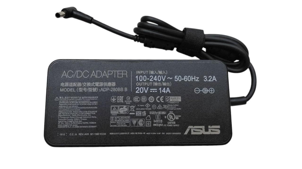 Блок питания для ноутбука Asus OEM 280 W 20 V 14A 6x3,7 мм (ADP-240EB-B) Блок питания для ноутбука Asus OEM 280 W 20 V 14A 6x3,7 мм (ADP-240EB-B)