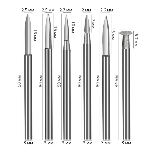 Набор фрез для резьбы по дереву (AN00469) - фото 9 Набор фрез для резьбы по дереву (AN00469) - фото 9