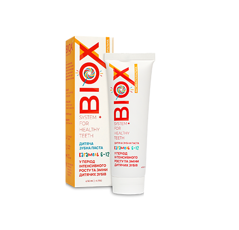 Зубная паста детская натуральная Biox от 6-12 лет 5 мл Карамель (1907417614)