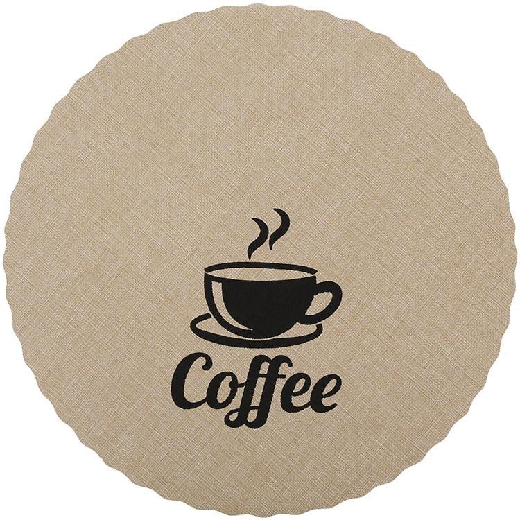 Коврики сервировочные 12 шт. Doily Coffee 38 см Бежевый