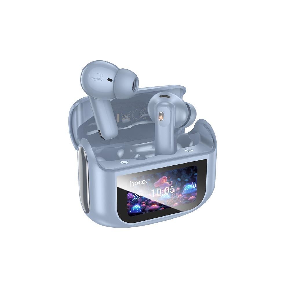 Навушники бездротові HOCO EQ21 Sandy true wireless ANC+ENC Bluetooth headset Blue Star