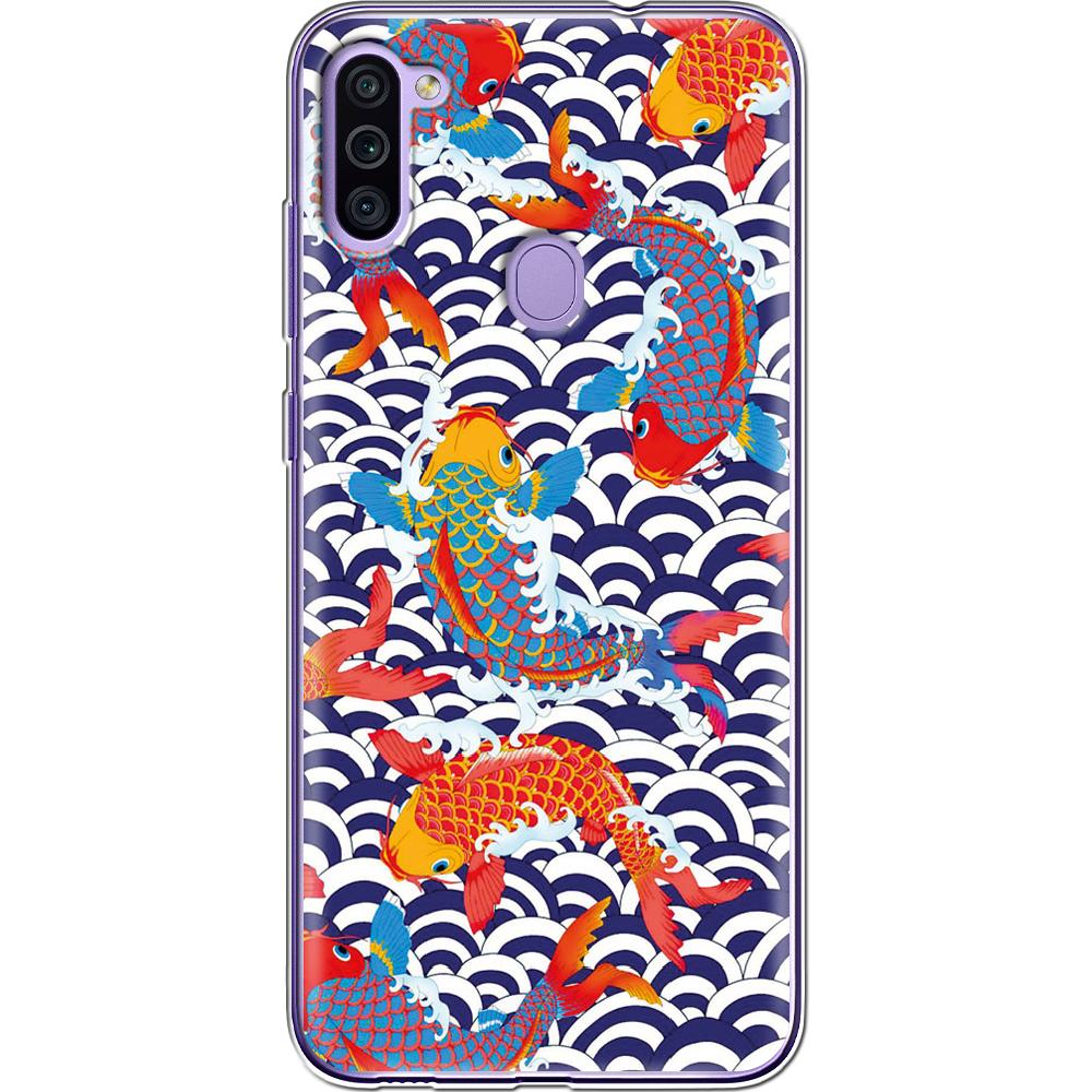 Чохол Boxface Samsung M115 Galaxy M11 Koi Fish Прозорий силікон (39780-up2477-39628)