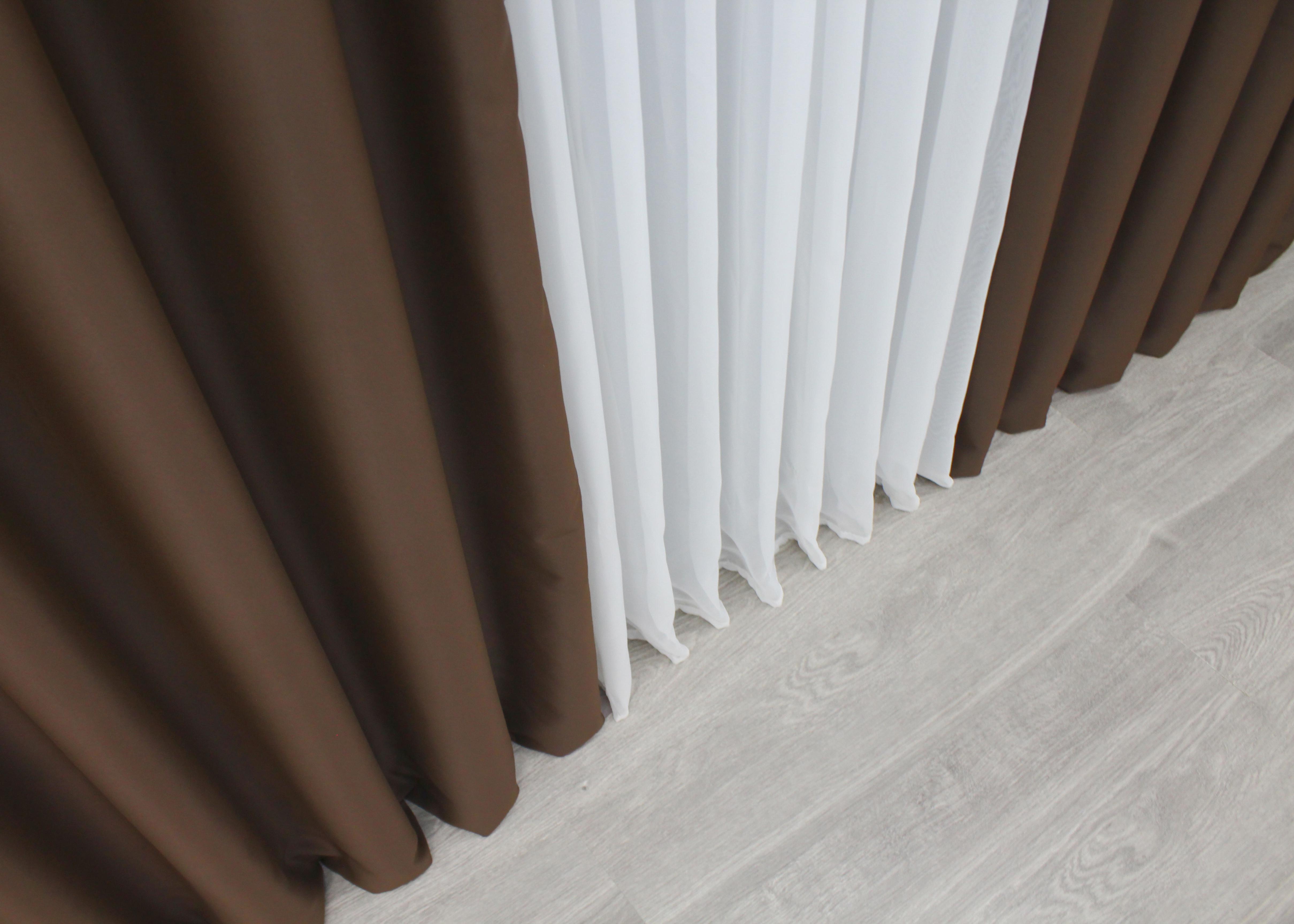 Комплект готовых штор VR-Textil Блэкаут Midnight №1677ш 100х290 см 2 шт. Коричневый (31-052) - фото 10 Комплект готовых штор VR-Textil Блэкаут Midnight №1677ш 100х290 см 2 шт. Коричневый (31-052) - фото 10