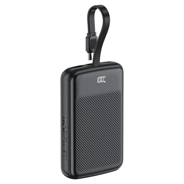 Повербанк ACEFAST M13 PD22.5W with cable 10000 mAh Black (KST-6974316283959) Повербанк ACEFAST M13 PD22.5W with cable 10000 mAh Black (KST-6974316283959)