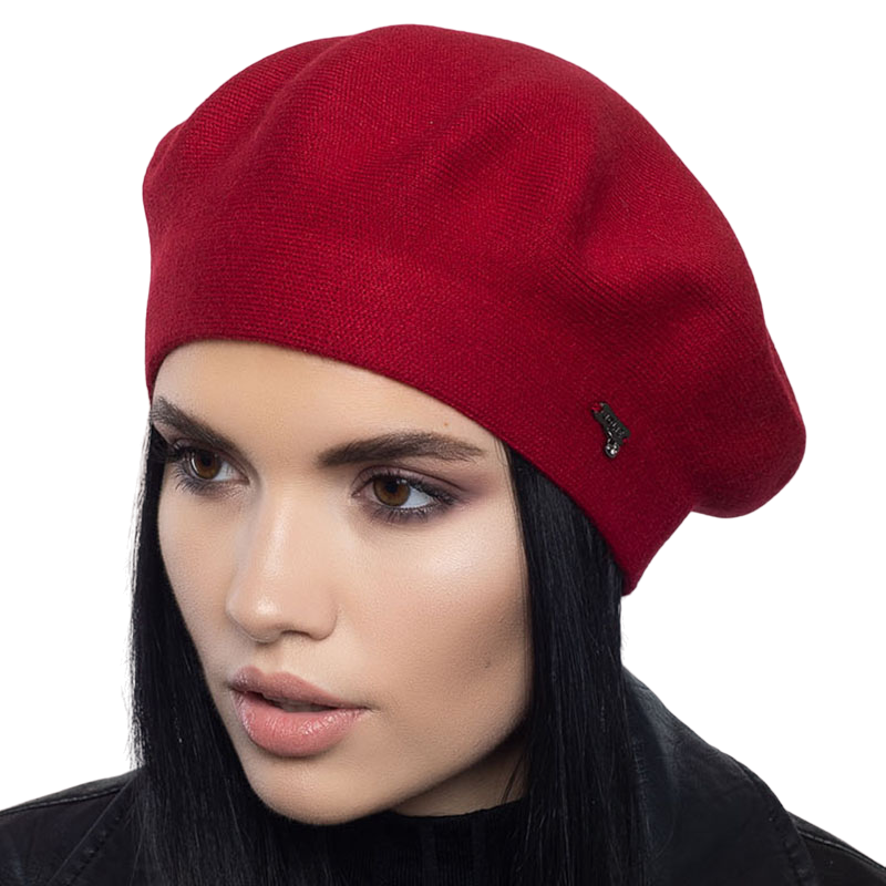 Берет женский Leks Клеопатра двойной шерстяной Красный (129034)