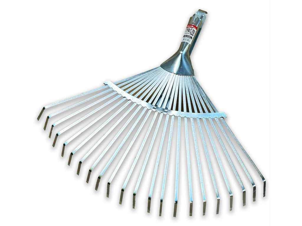 Граблі віялові WoffMann регульовані 22 зуби оцинковані (1073019)