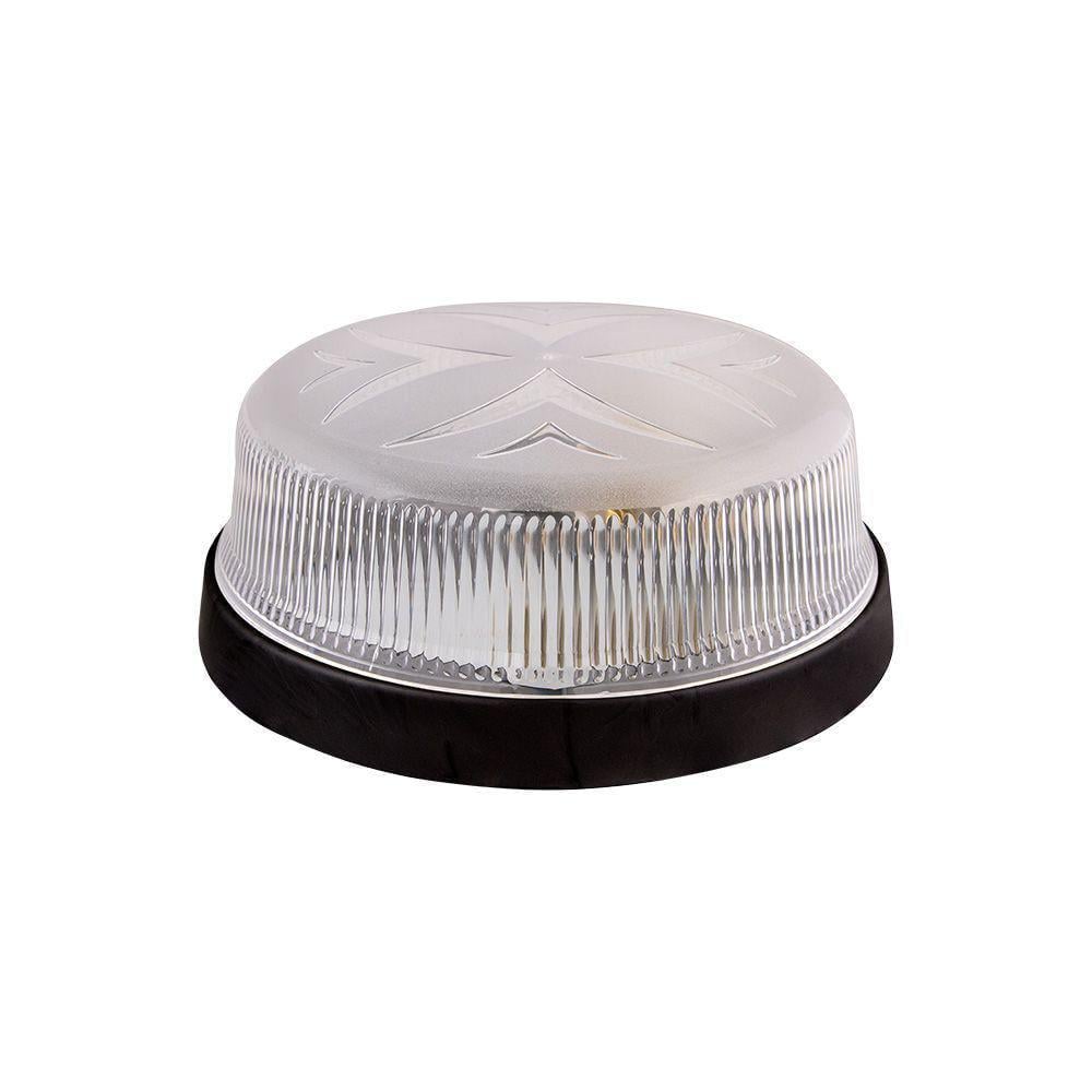 Настінно-стельовий світильник ERKA 1102 D.i.-Black з датчиком руху круглий прозорий IP20 Чорний (27550457)