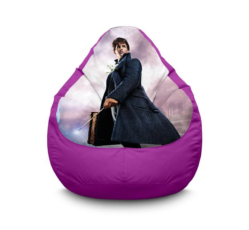 Кресло мешок iPuff Fantastic Beasts Оксфорд XXL 90х125 см Сиреневый