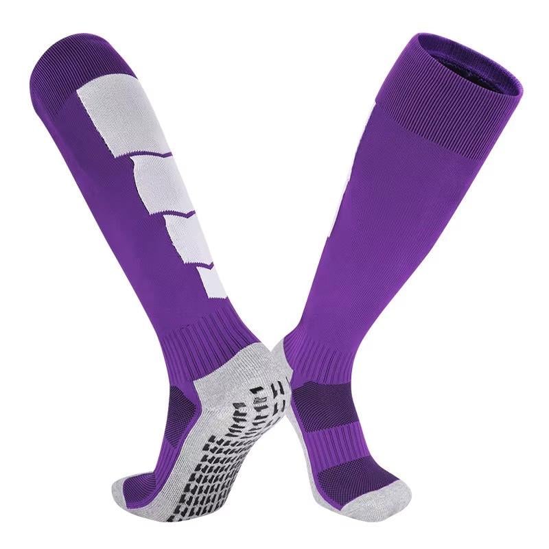 Гетры спортивные с антискользящим покрытием L Фиолетовый (2558735044) - фото 2 Гетры спортивные с антискользящим покрытием L Фиолетовый (2558735044) - фото 2