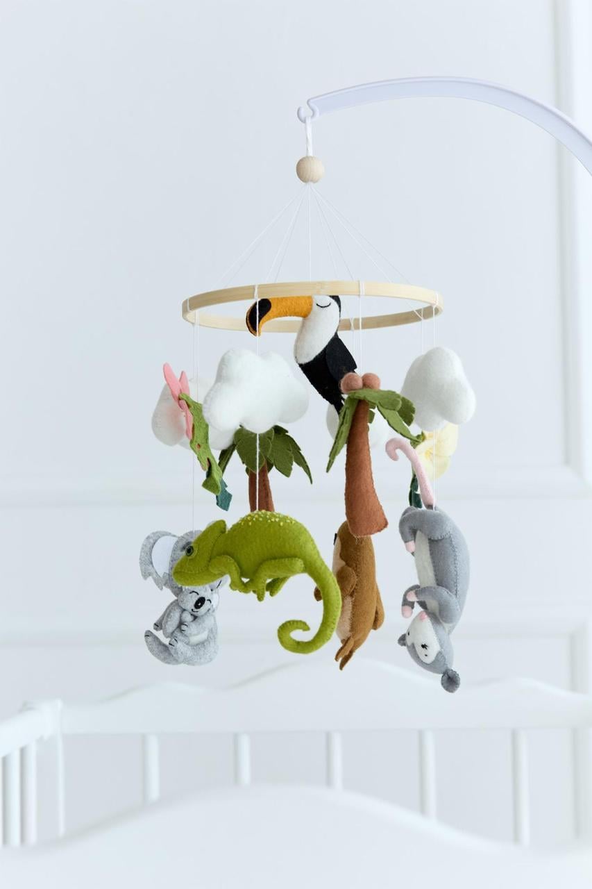 Мобиль детский музыкальный WoollyFox История динозавров на 35 мелодий (27861150)