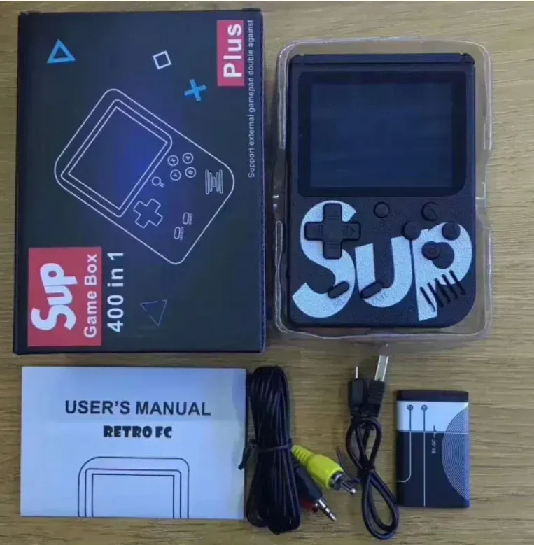 Игровая приставка с AV-подключением Sup Game Box 400в1 Черный - фото 3