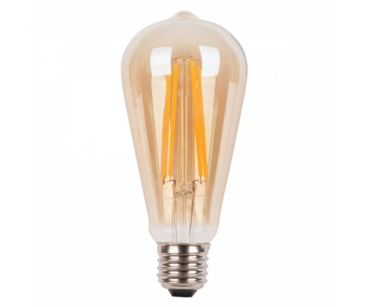 Лампа LED Эдисона ST64 6W 2700 К желтое стекло (JLST64-6W 2700)