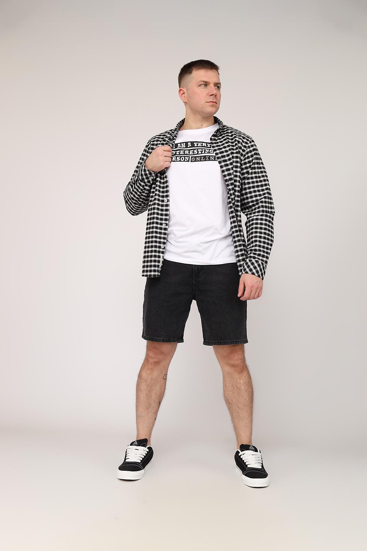 Футболка мужская ЦБ-00270056 с коротким рукавом р. 46 Белый (SKT001045256)