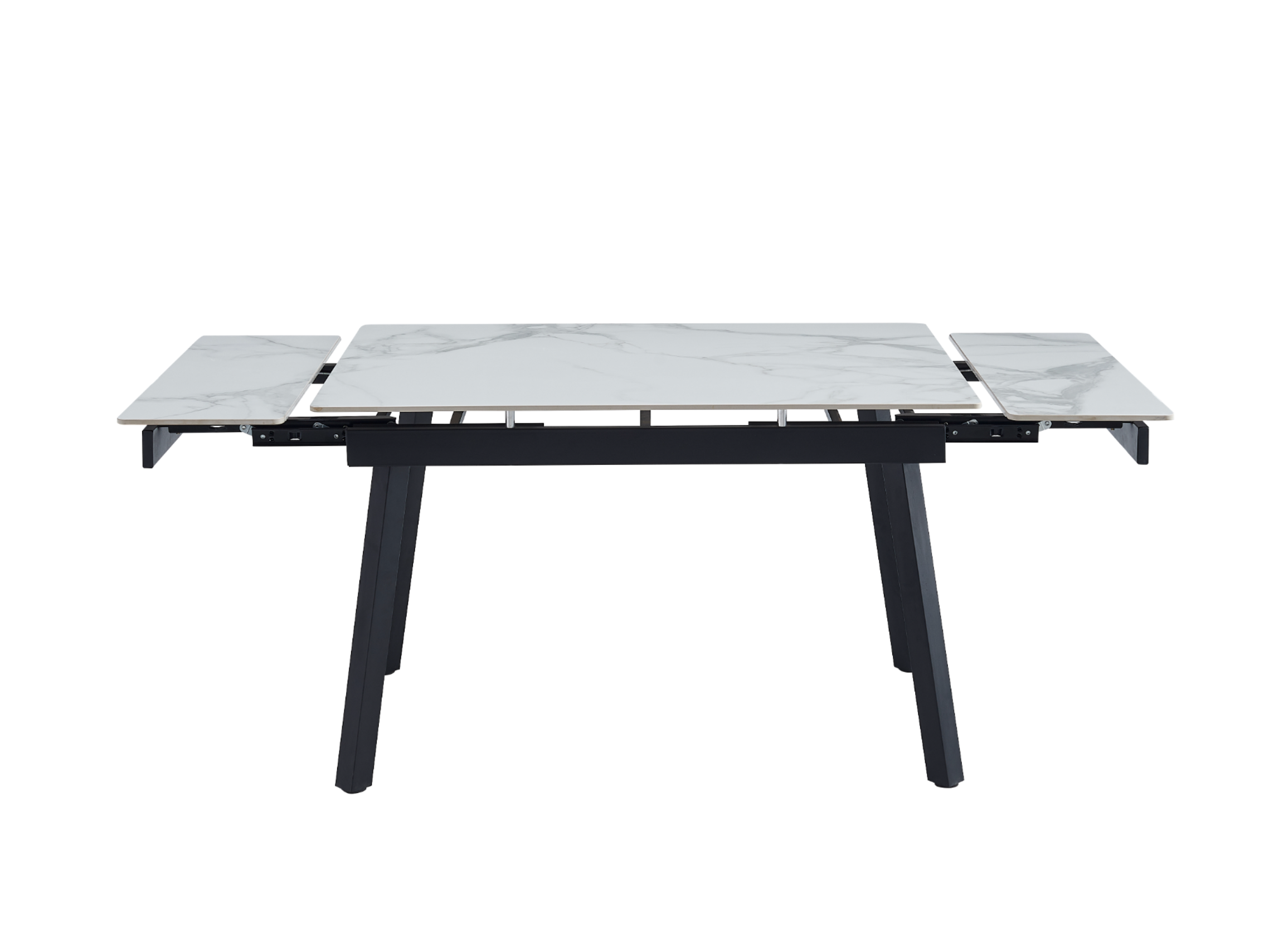 Стол обеденный раздвижной Vetro Mebel 1200-1800x850x760 мм Вайт клауд/Чорний (TМ-88-1) - фото 2 Стол обеденный раздвижной Vetro Mebel 1200-1800x850x760 мм Вайт клауд/Чорний (TМ-88-1) - фото 2