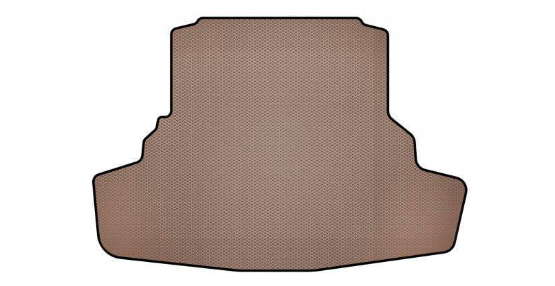 Коврик резиновый в багажник Digital Designs Carsuit для Toyota Highlander 2013-2019 Бежевый (178764)