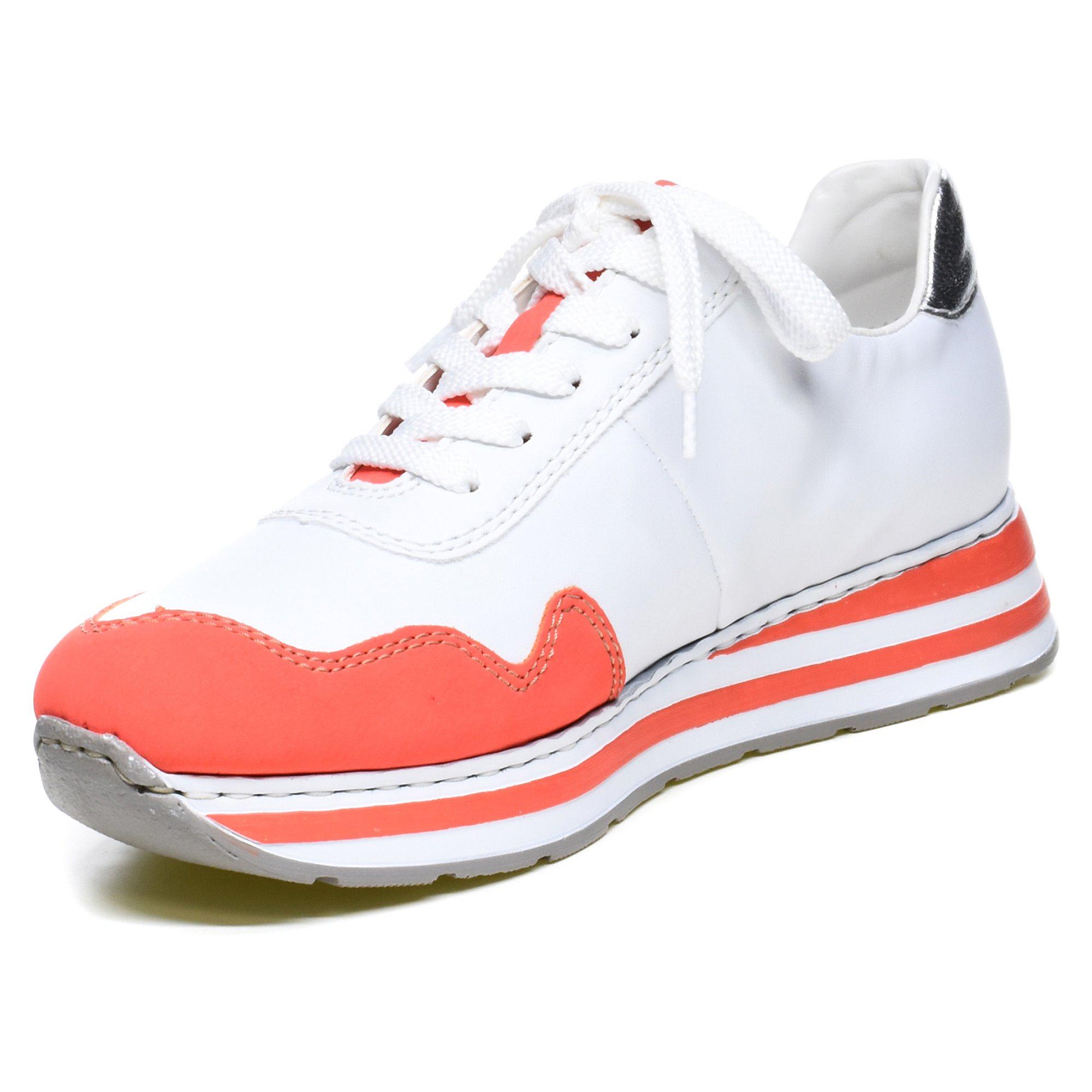 Кроссовки женские Rieker р. 37 Белый/Розовый (035062-37) - фото 3