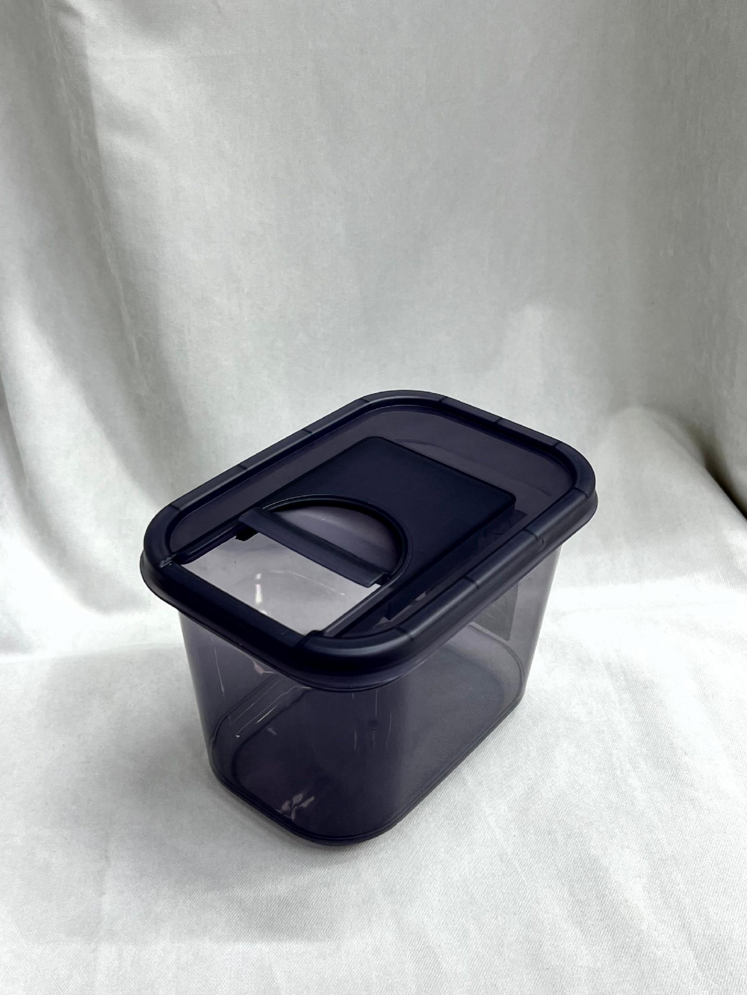 Контейнер для сыпучих пластиковый 1,3 л Черный