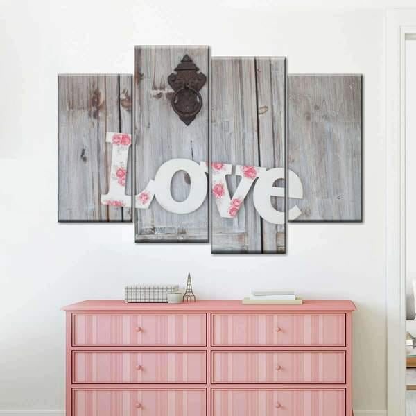 Модульная картина KIL Art Любовь из четырех частей 129x90 см (M4_L_135) Модульная картина KIL Art Любовь из четырех частей 129x90 см (M4_L_135)