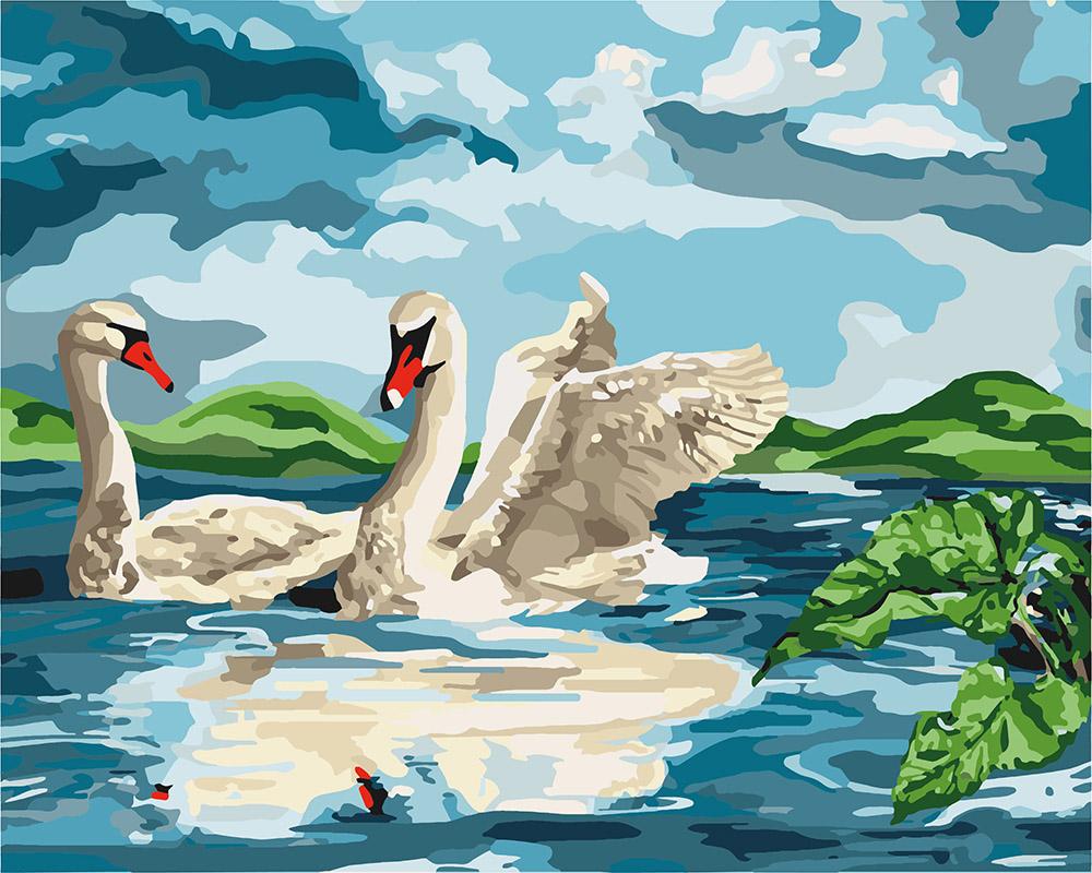 Картина по номерам Идейка "У озера" 40х50 см (KH4147)