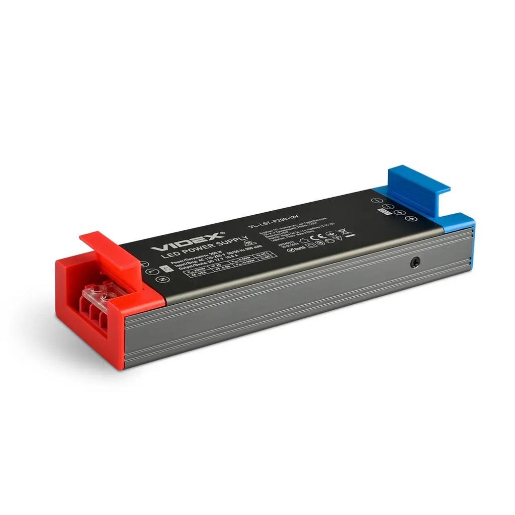 Блок питания премиум Videx DC 12V 200W 16,6А 190x58x29 мм (486040)