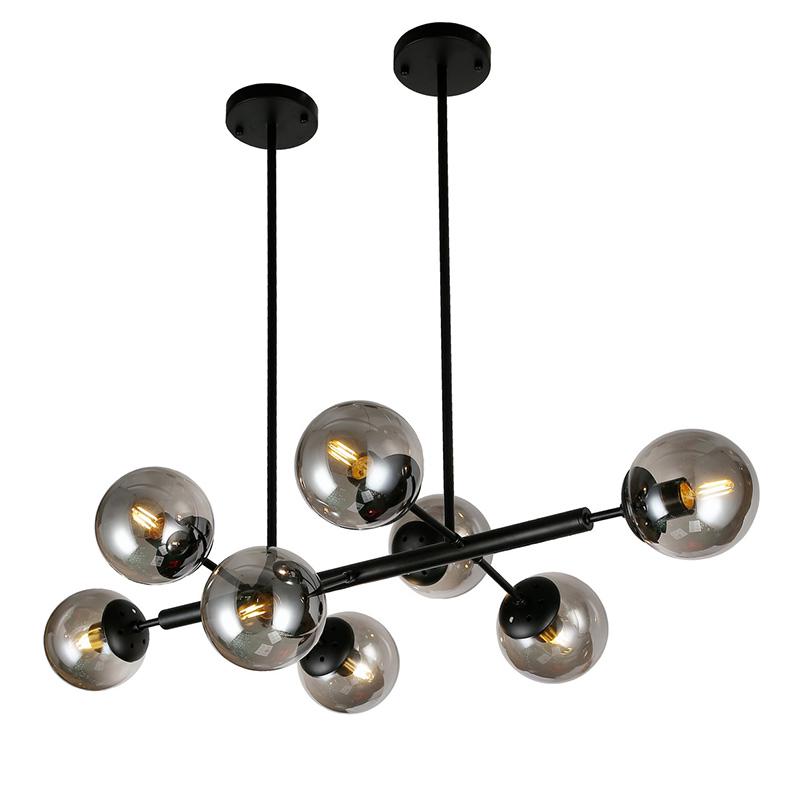 Люстра-молекула підвісна Light House LS-17135-8 Чорний (16456)
