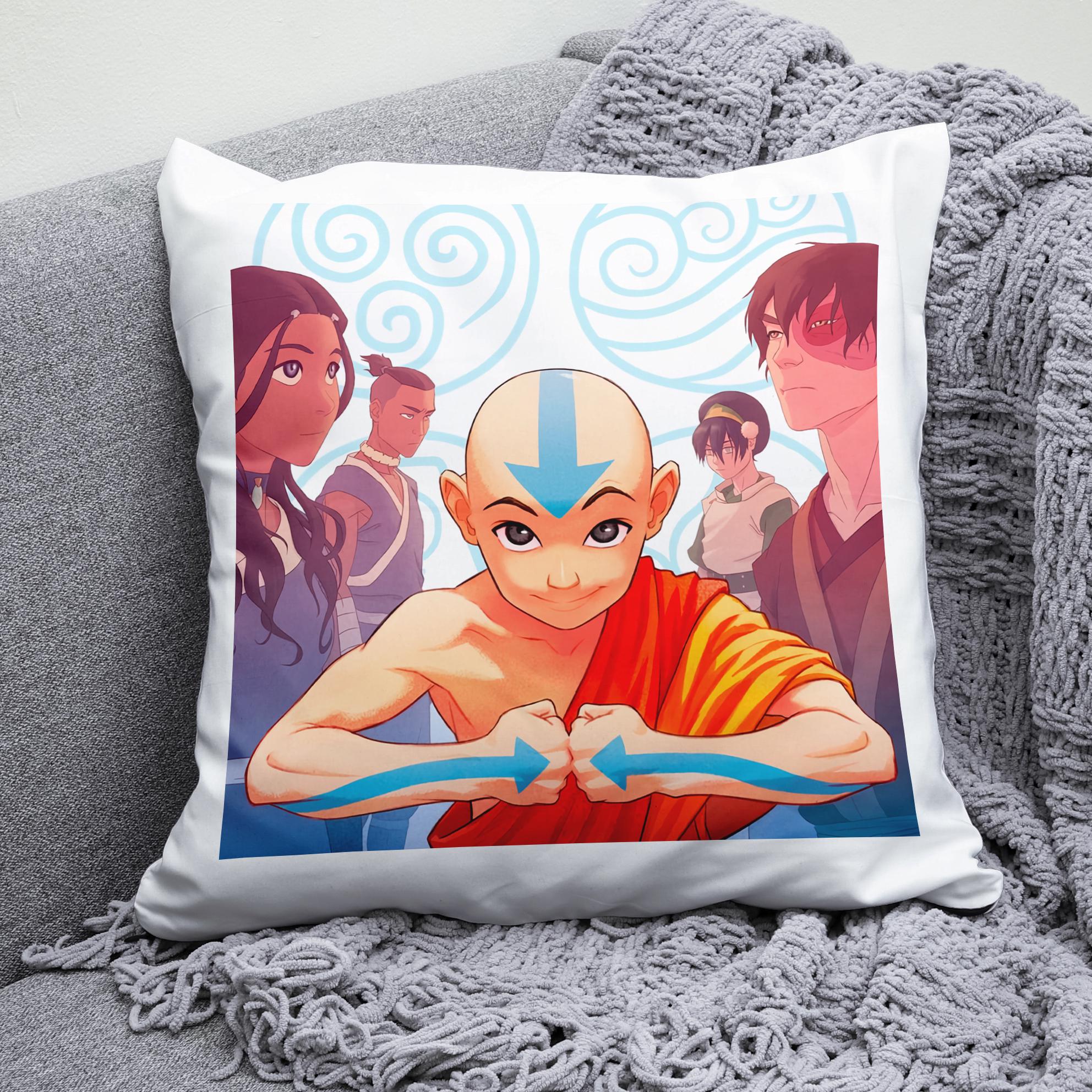 Плюшевая подушка квадрат с принтом Аватара: Легенда про Аанг Avatar: The Last Airbender