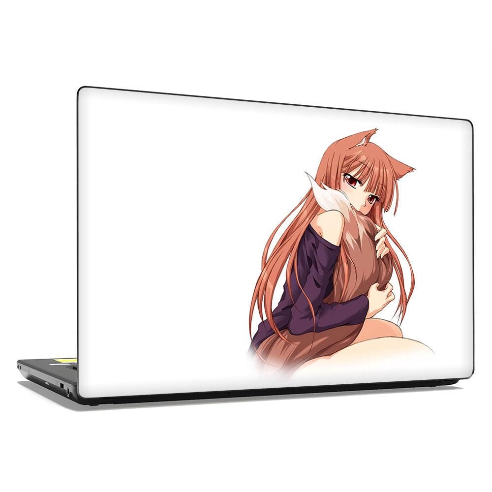 Декоративная наклейка на ноутбук 15,6" Аниме Spice and Wolf 380х250 мм (100469)