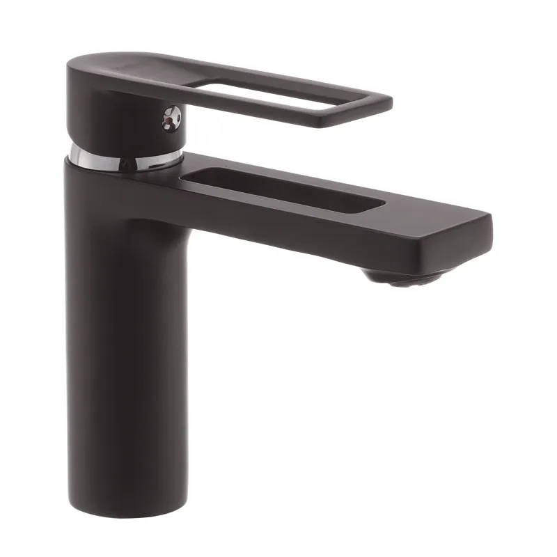 Смеситель для умывальника Haiba Foster 001 Black (HB0964)