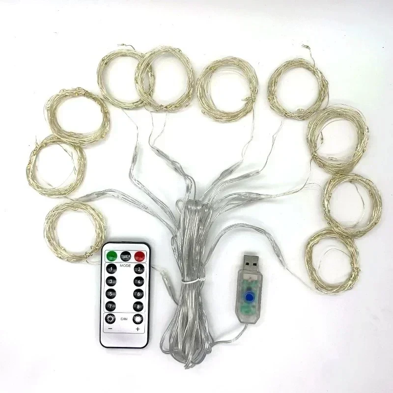 Гирлянда светодиодная штора USB с пультом Белый Гирлянда светодиодная штора USB с пультом Белый