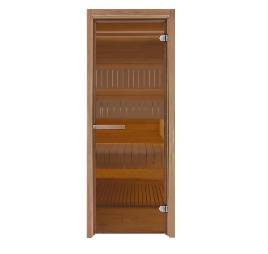 Дверь для сауны Parmaster термокороб Classic 2000x700 мм стекло 6 мм Бронзовый (1069000)