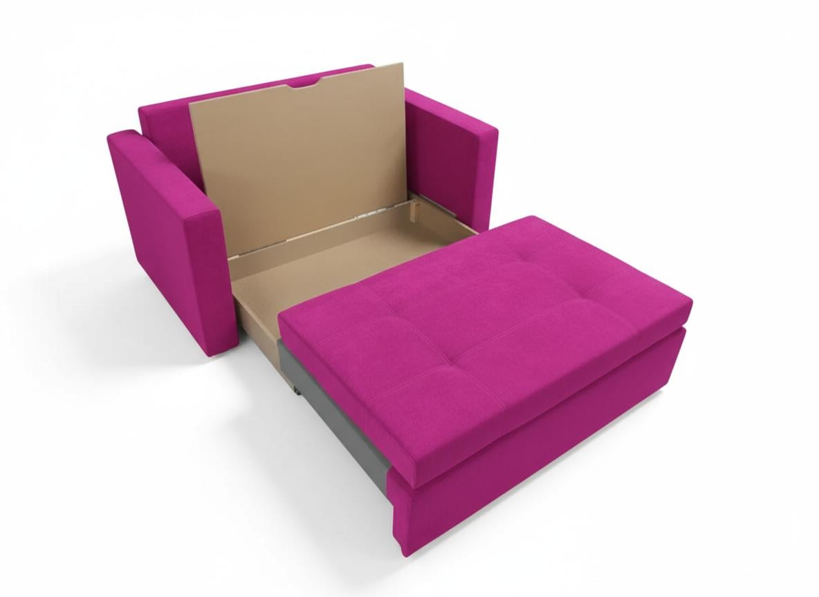 Диван раскладной прямой Tobi Sho Аркс 150x93 см велюр Fiore Фуксия (Fuchsia) - фото 5